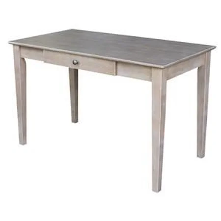 Writing Table with 1 Drawer in Taupe Gray